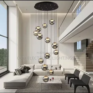 Glass Staircase Chandelier