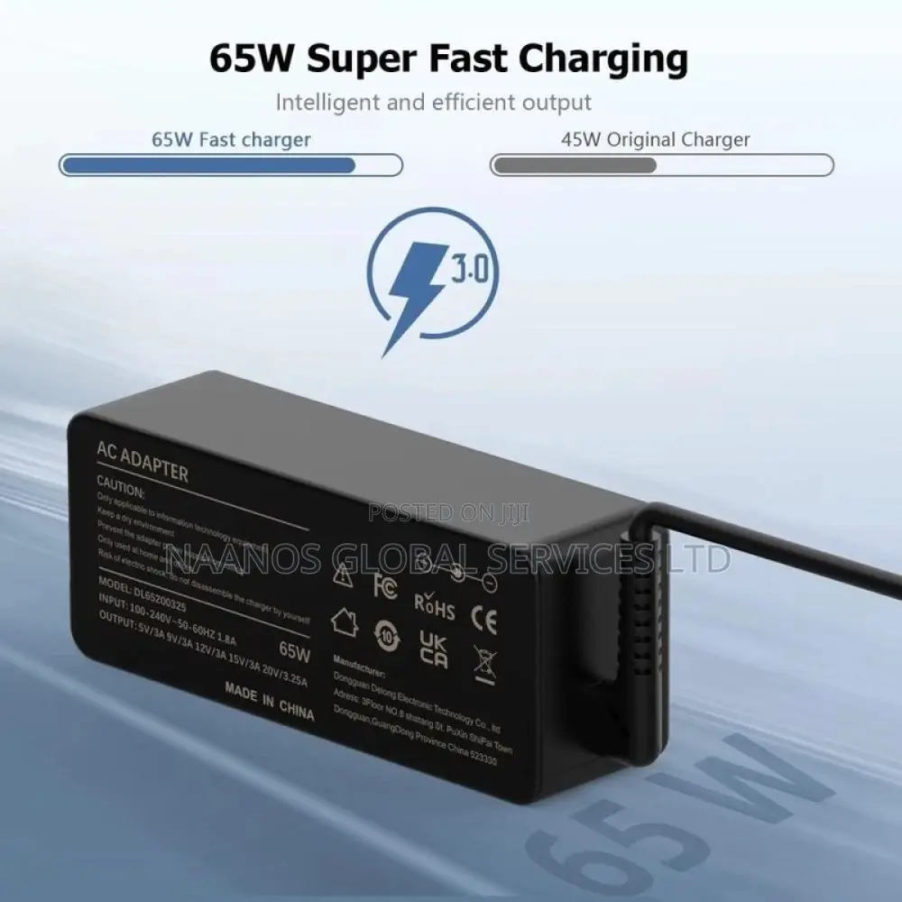 Lenovo Type-C 65w Laptop Charger Direct From Manufacturer