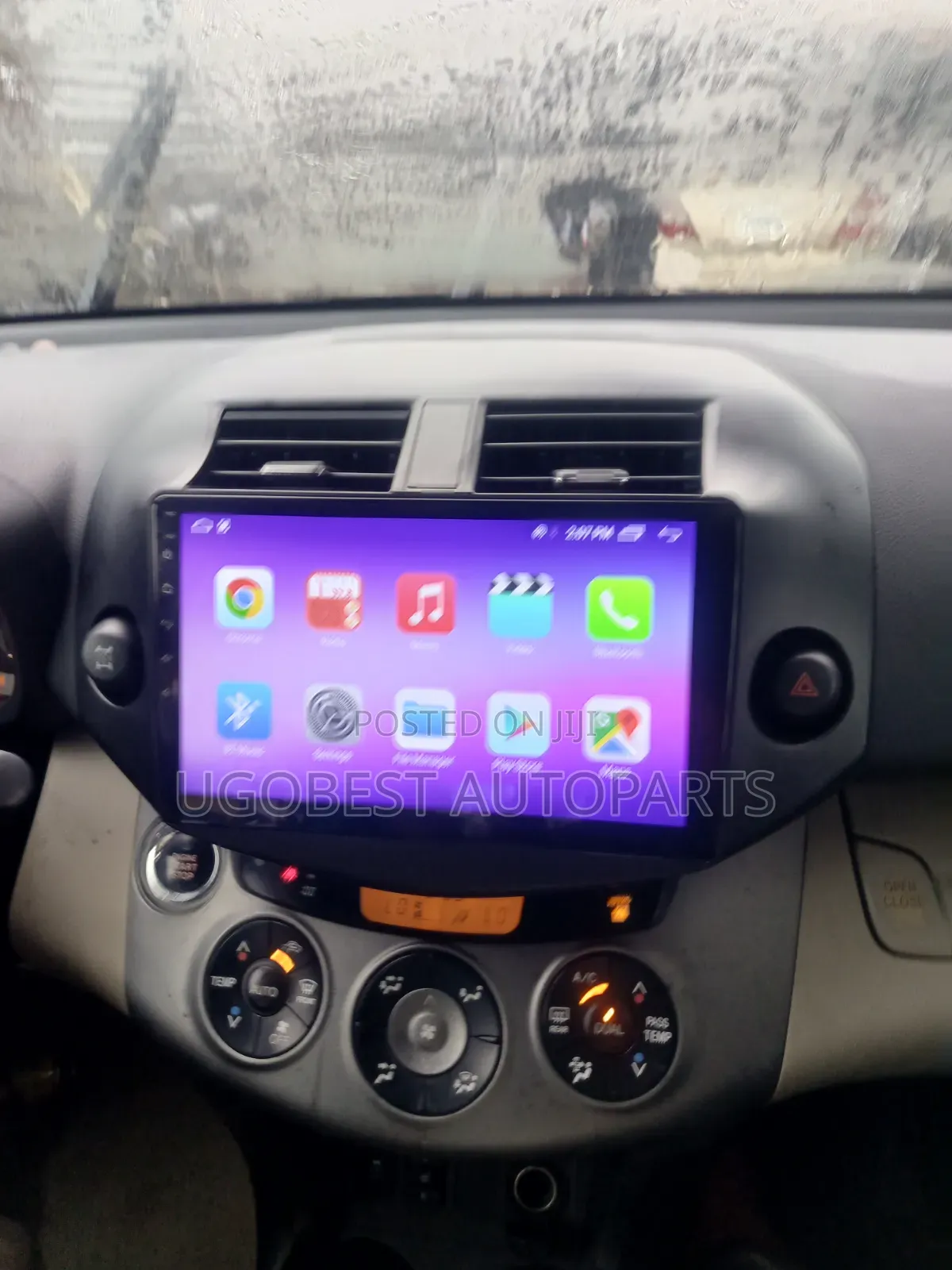 Toyota Rav4 2008/2011 Android Screen With AC Vent Chrome / GPS (Map)