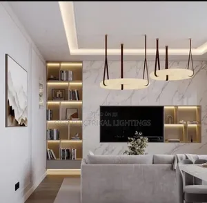 Retro Real Marble Pendant Light