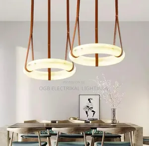 Retro Real Marble Pendant Light