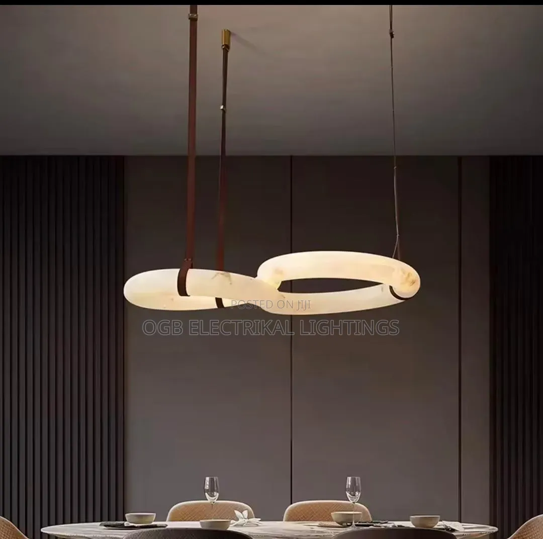 Dinning Alabaster Shaped Chandelier