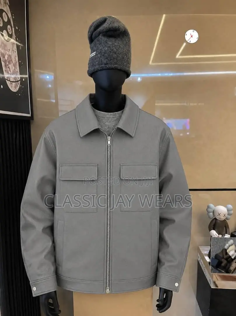 Plain Exotic Leather Jacket