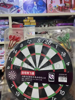 17-Inch Flocked Dartboard Set
