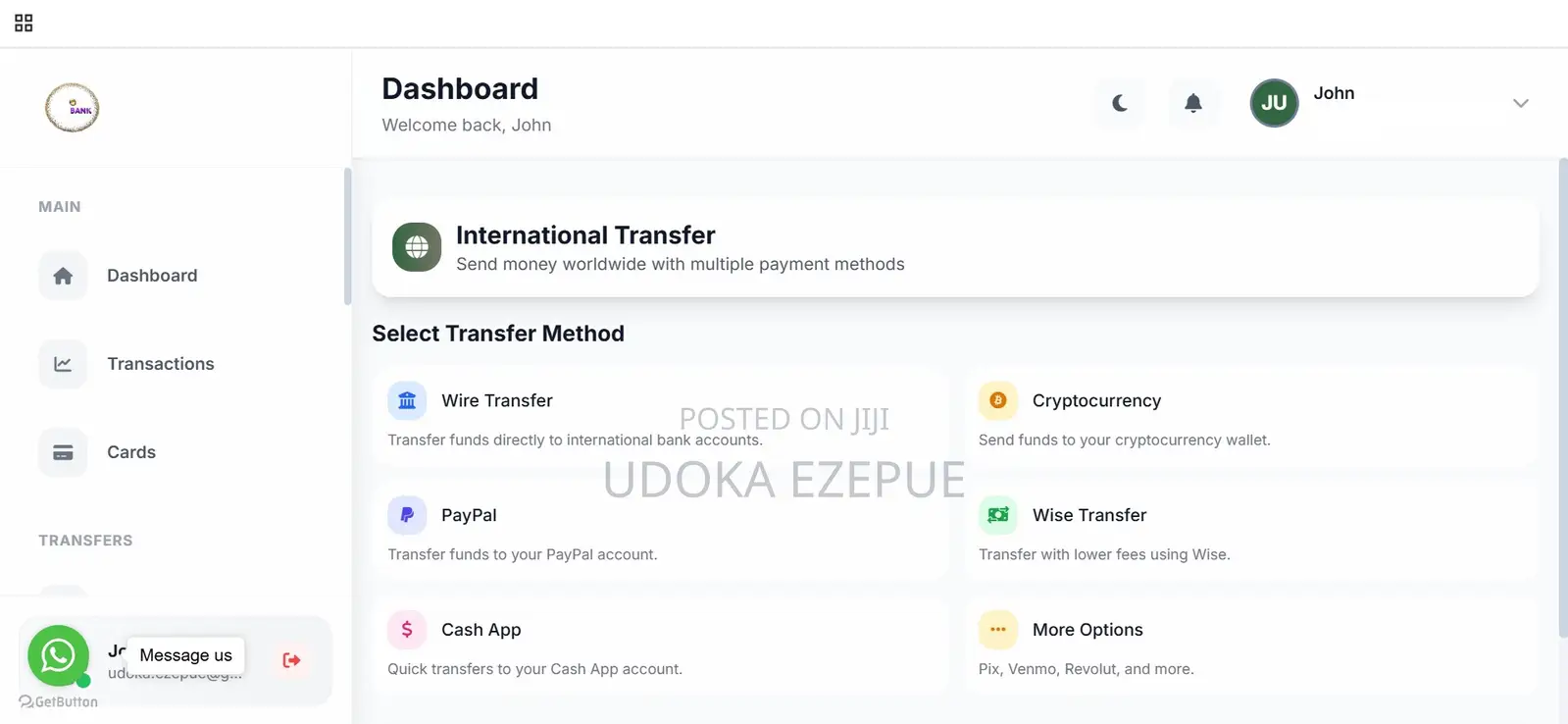 Already Developed Online Banking Website(Multi-Purpose)
