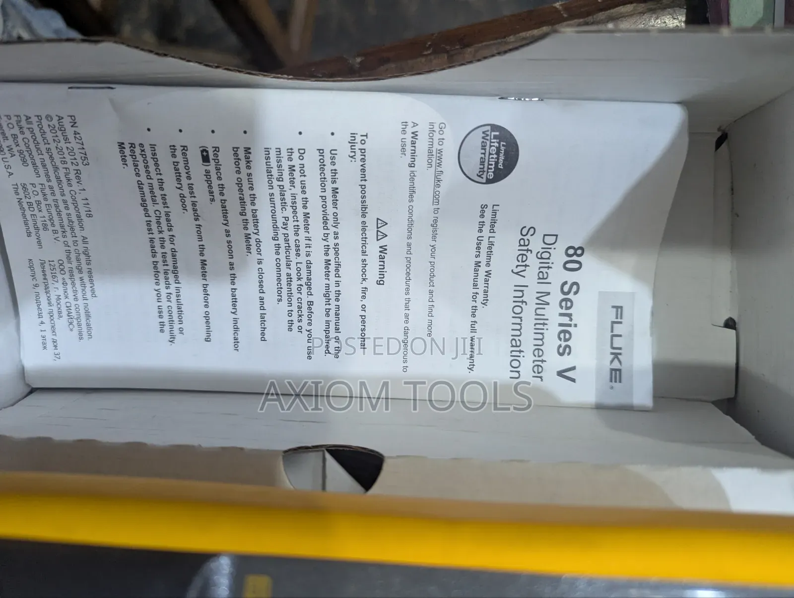 Fluke 87v Industrial Multimeter