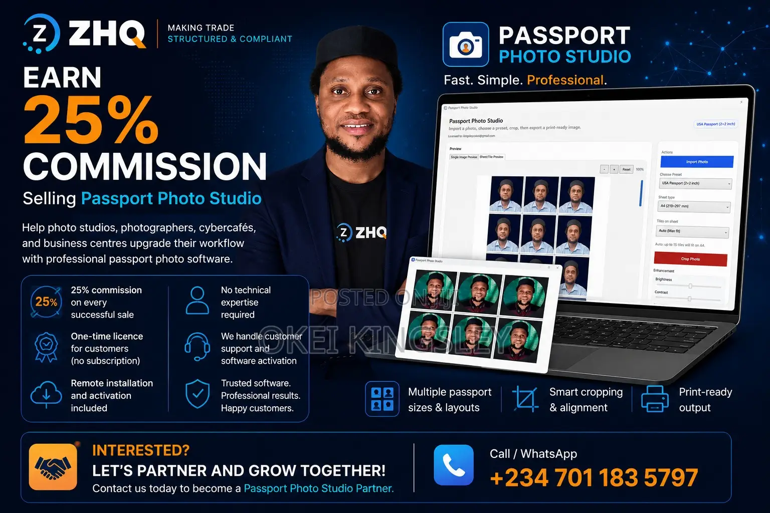 Passport Photo Studio Software for Photo Studios Cybercafés