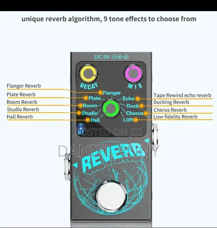 Reverb Effect for Guitar, Violin, Saxophone