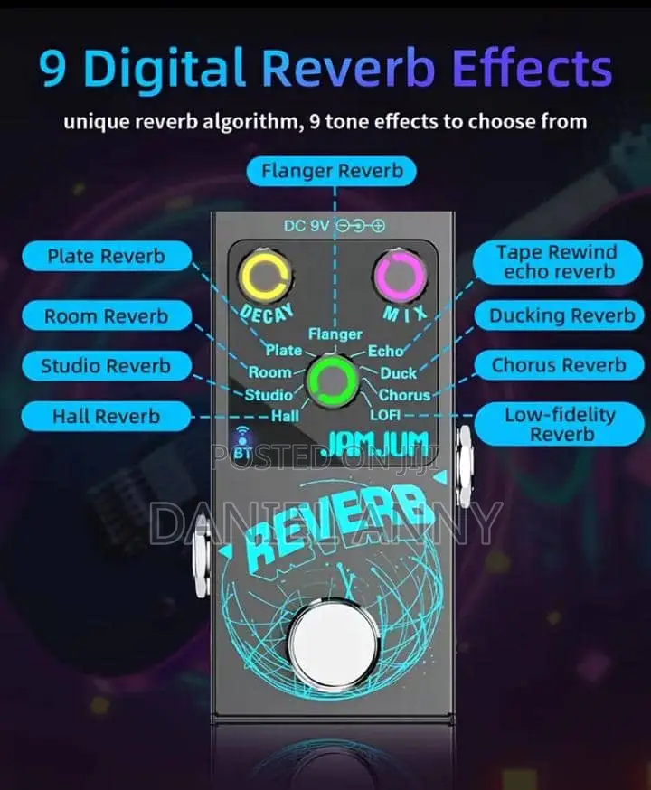 Reverb Effect for Guitar, Violin, Saxophone