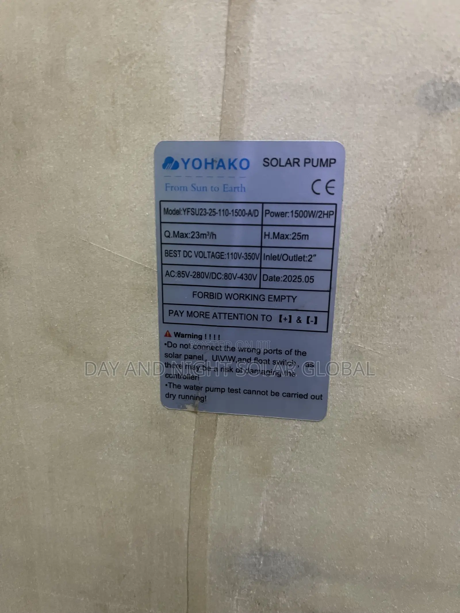 2hp AC/Dc Surface Solar Water Pump