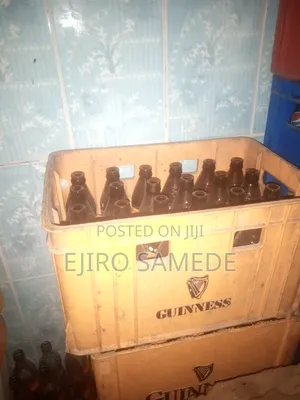 Empty Crate Bottles for Sale (Guiness, Hero, Goldberg Bottles)