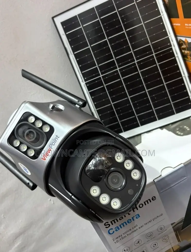 Ubox 4g Dual Lens Solar Powered CCTV Camera