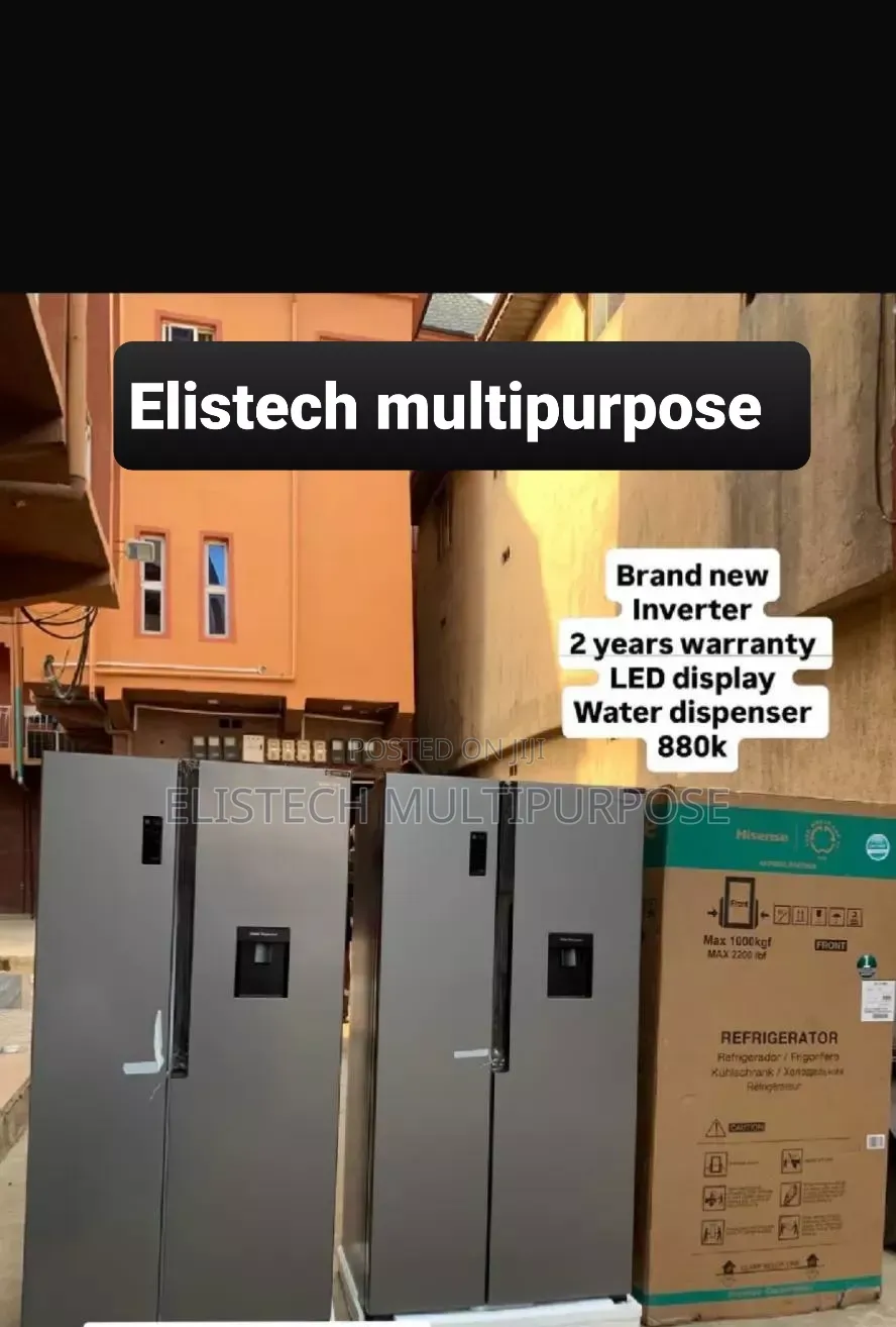 Hisense 529l Side-by-side Refrigerator, Inverter Technology
