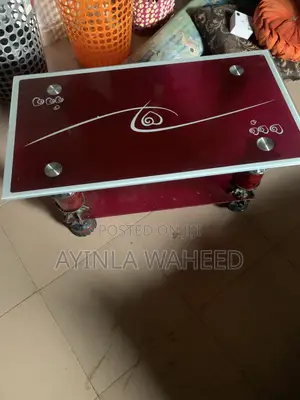 Clean Used Glass Centre Table