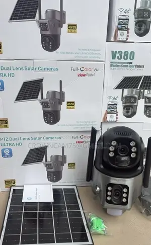 View Point Dual Lens PTZ 4g Sim Card Auto Tracking Solar Camera Outdoo