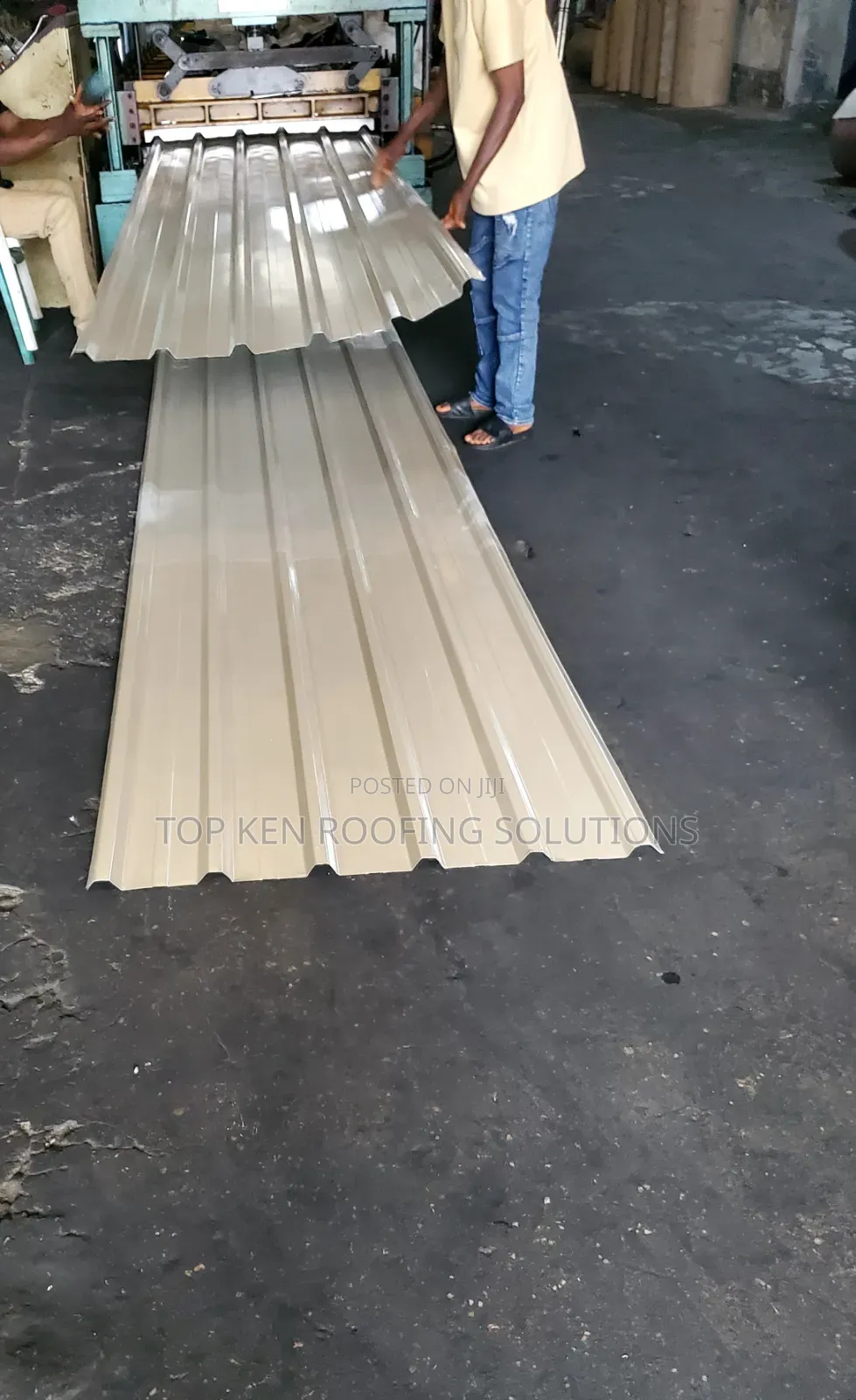 0.50 G/Beige Longspan Aluminium Roofing Sheets