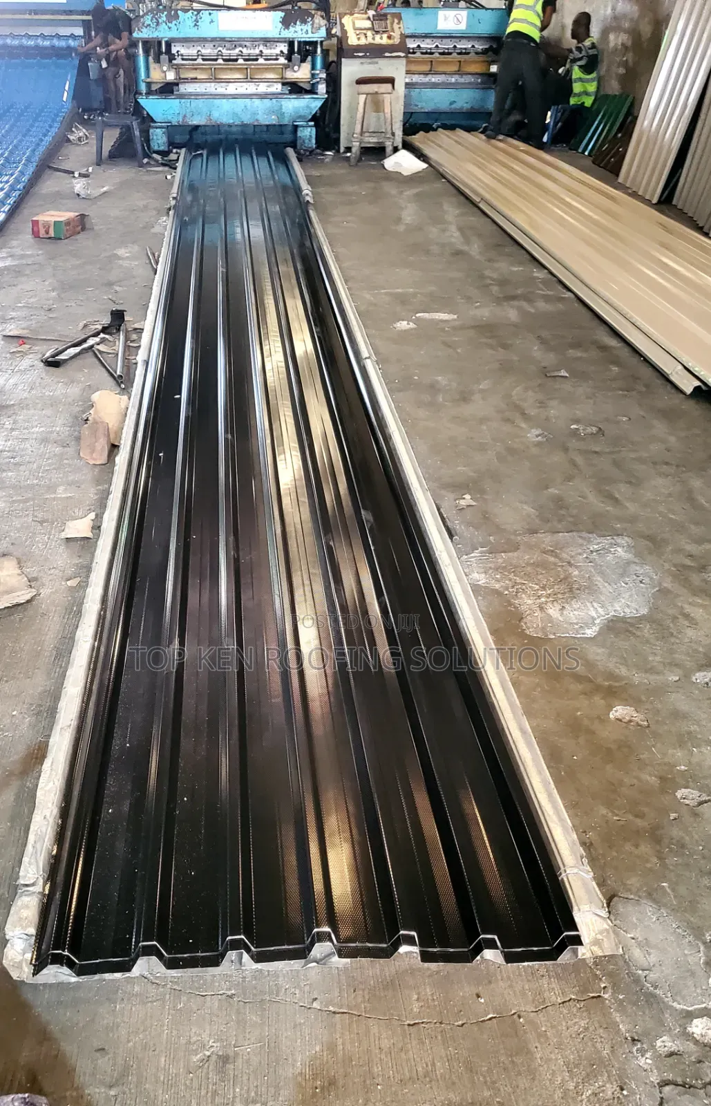 0.58 T/Black Longspan Aluminium Roofing Sheets
