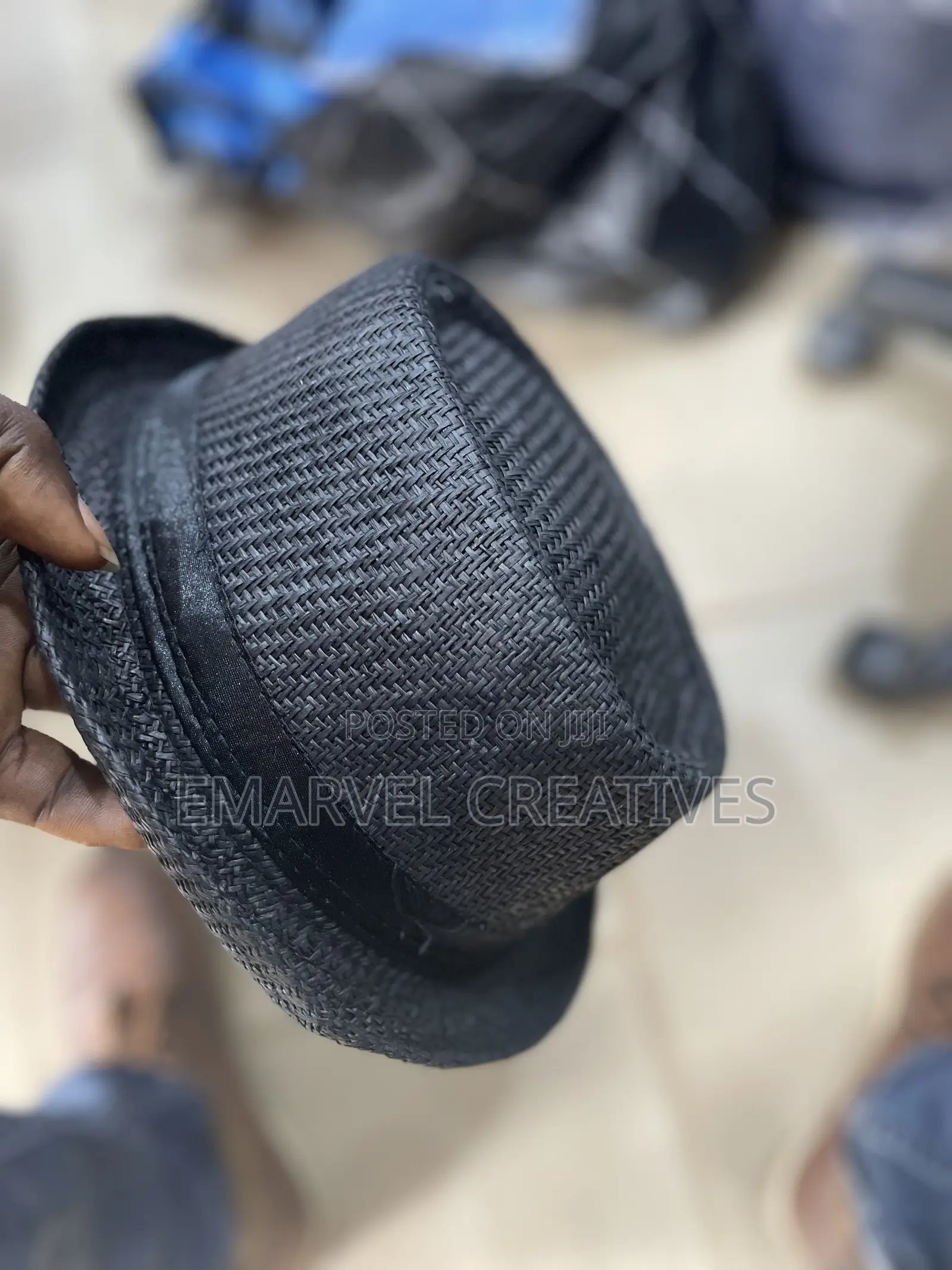 Classic Straw Bowler Hat Retro Hat