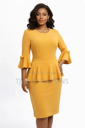 Fitted Peplum Dress