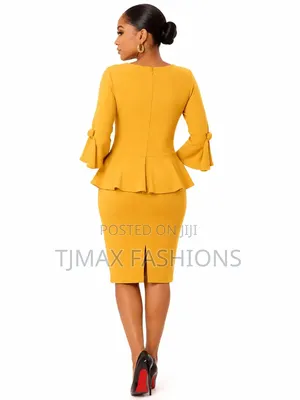 Fitted Peplum Dress