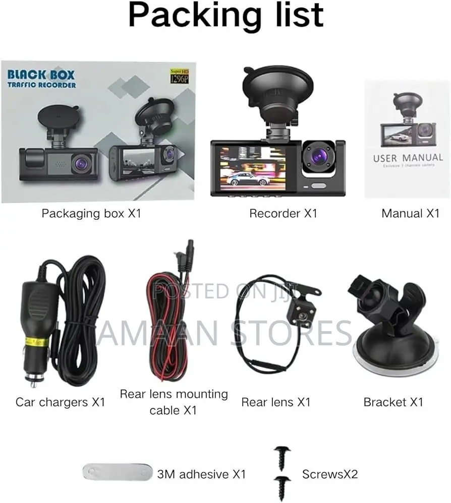 Blackbox Smart Car DVR Dual Dash Camera