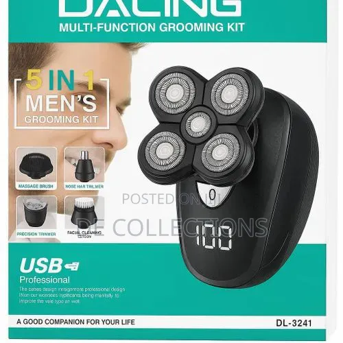 Daling Multi-Function Grooming Kit Dl-9241 (5-in-1 Men's)