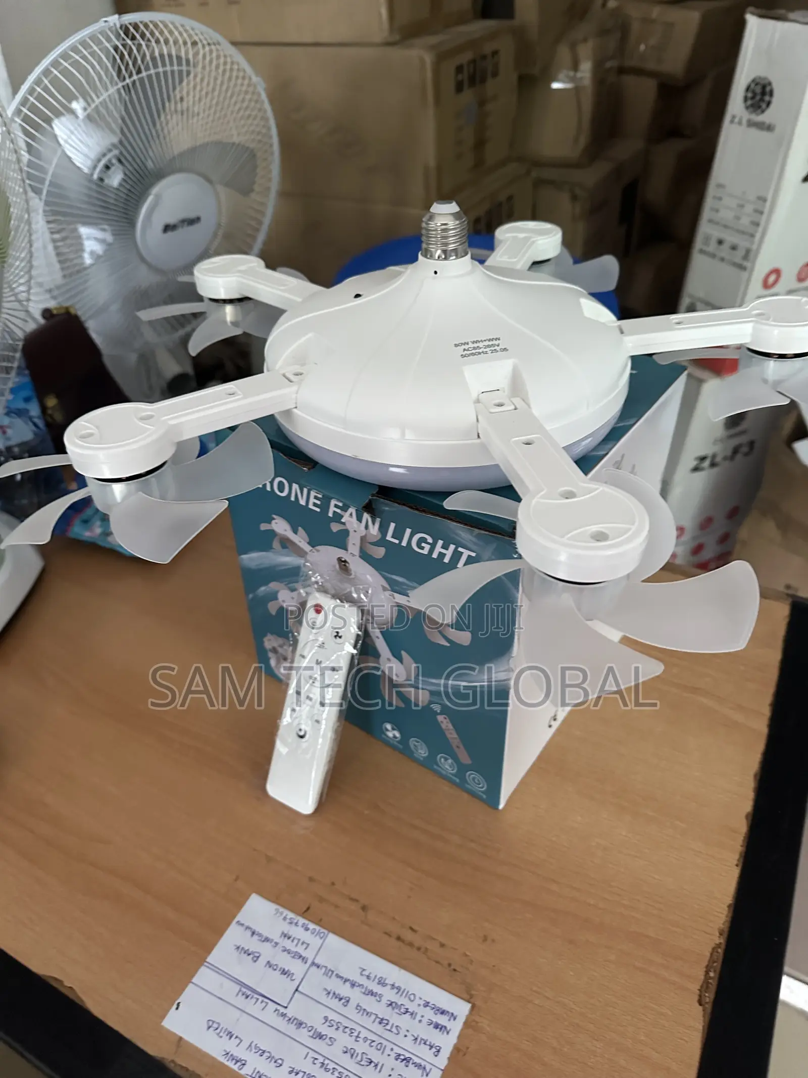 25w Light and 5 Drones Fans