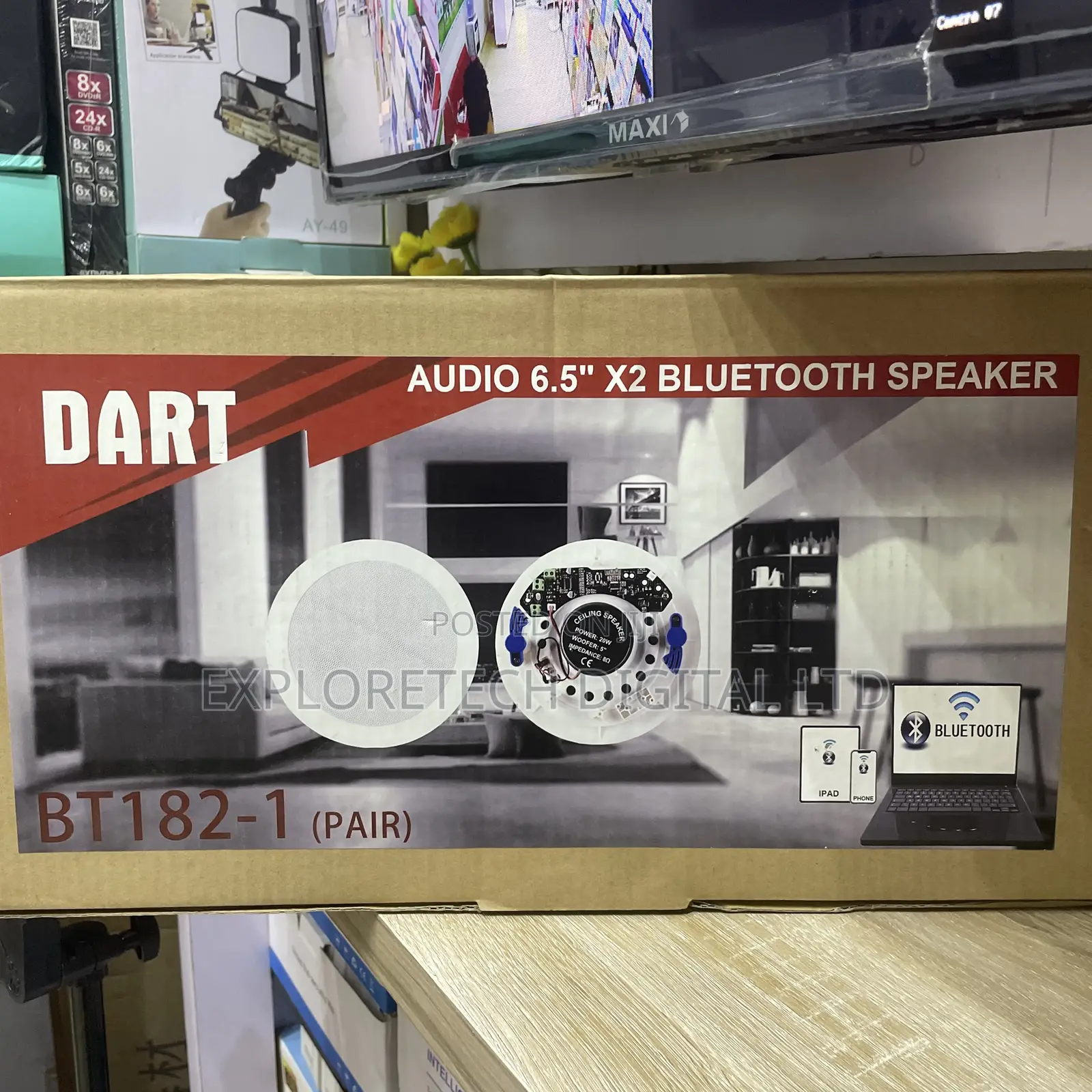 Bluetooth Ceiling Speaker 2 in 1