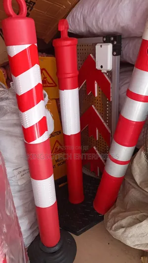 Reflective Road Traffic Warning Post