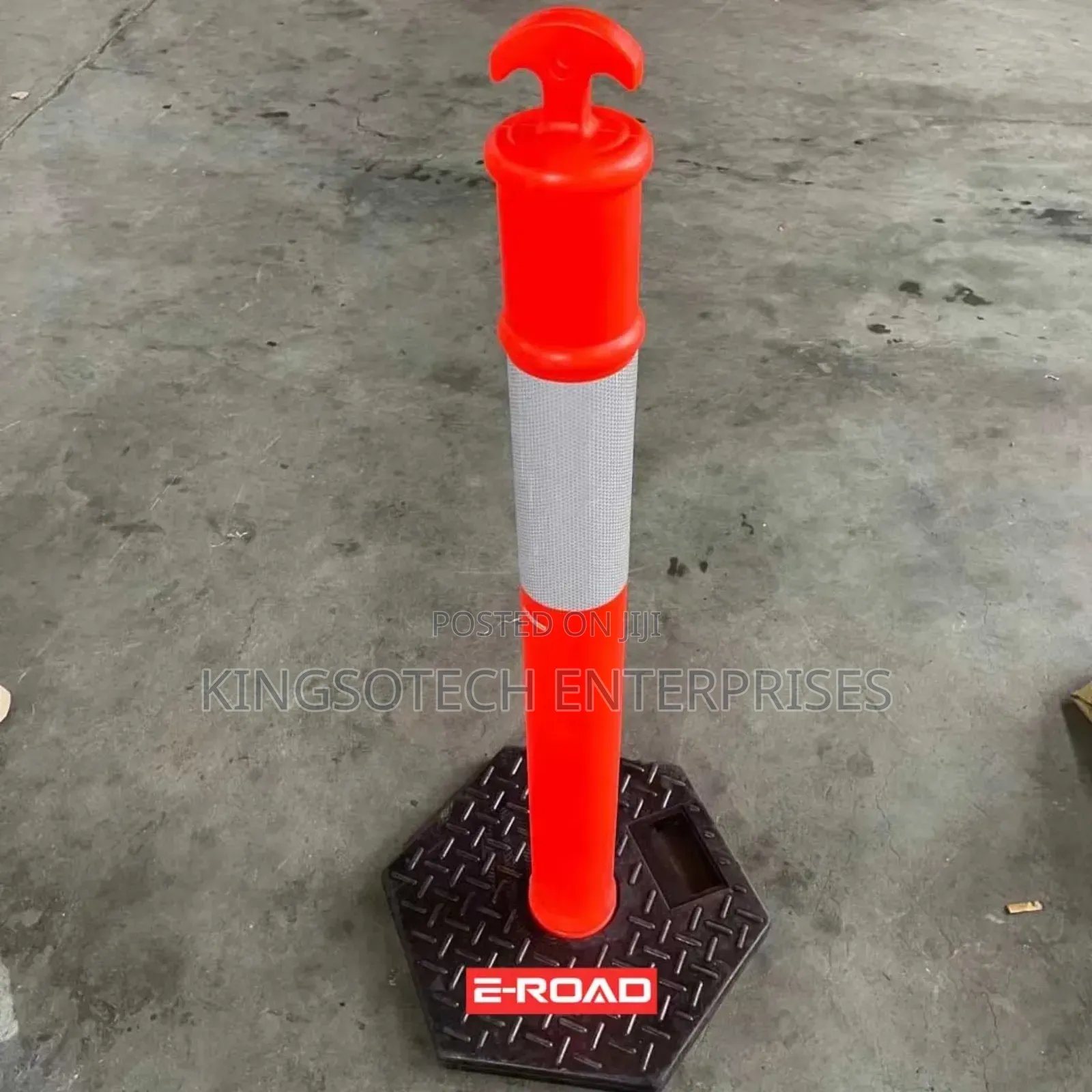 Reflective Road Traffic Warning Post