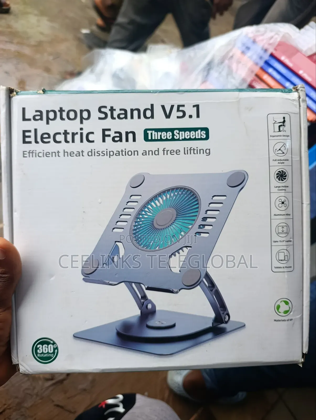 Cooling Pad Laptop Stand V5.1 360 Electric Fan