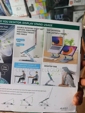 Cooling Pad Laptop Stand V5.1 360 Electric Fan