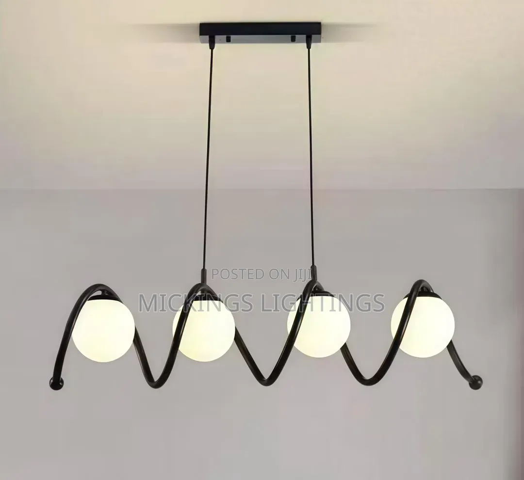 Modern Minimalist Wave Shaped Pendant Light