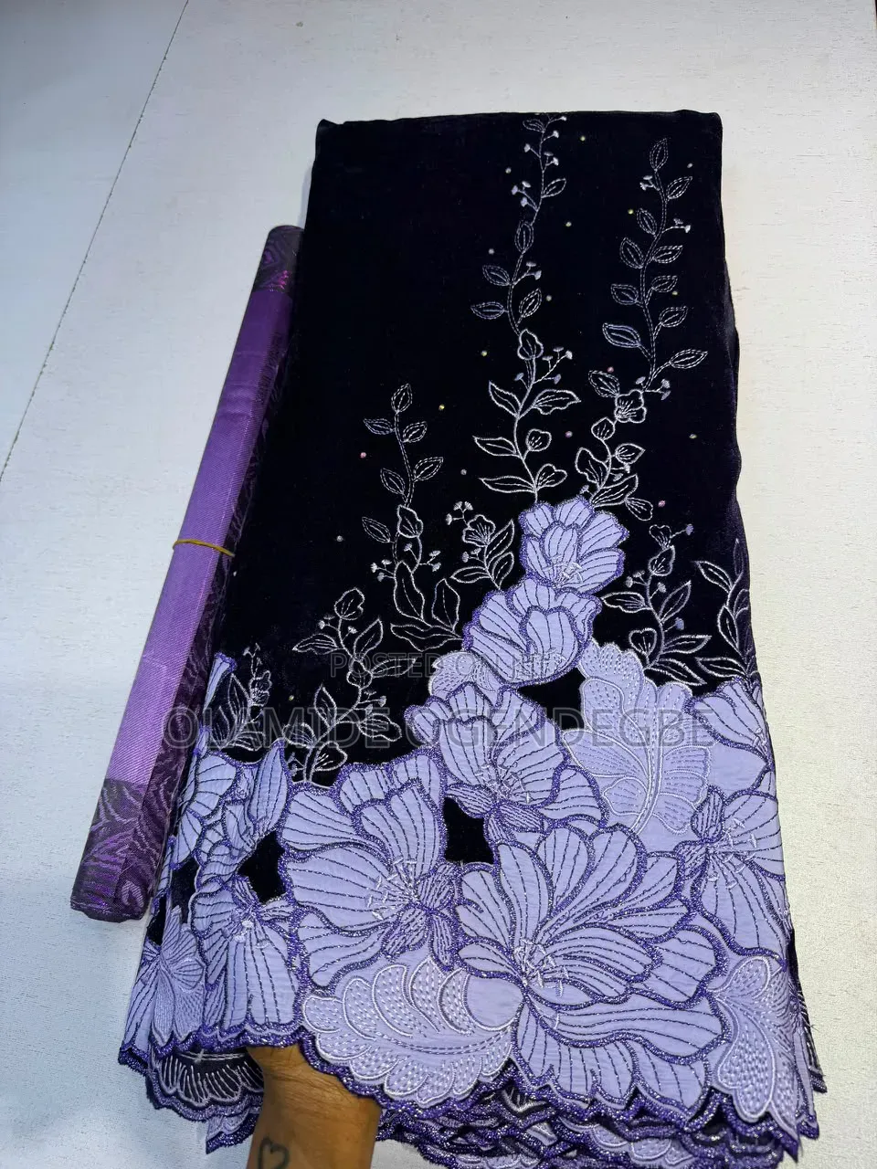Embroidery Velvet Lace