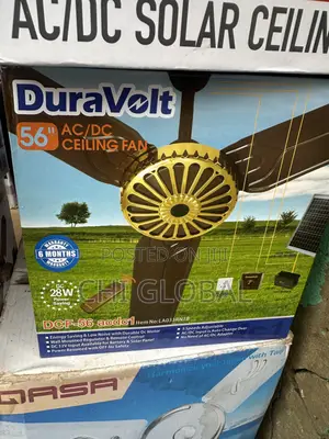 Duravolt AC/Dc 28w Solar Ceiling Fan