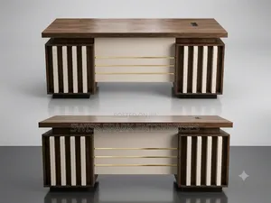Executive Walnut Cream Office Desk (Premium Quality1.4meters