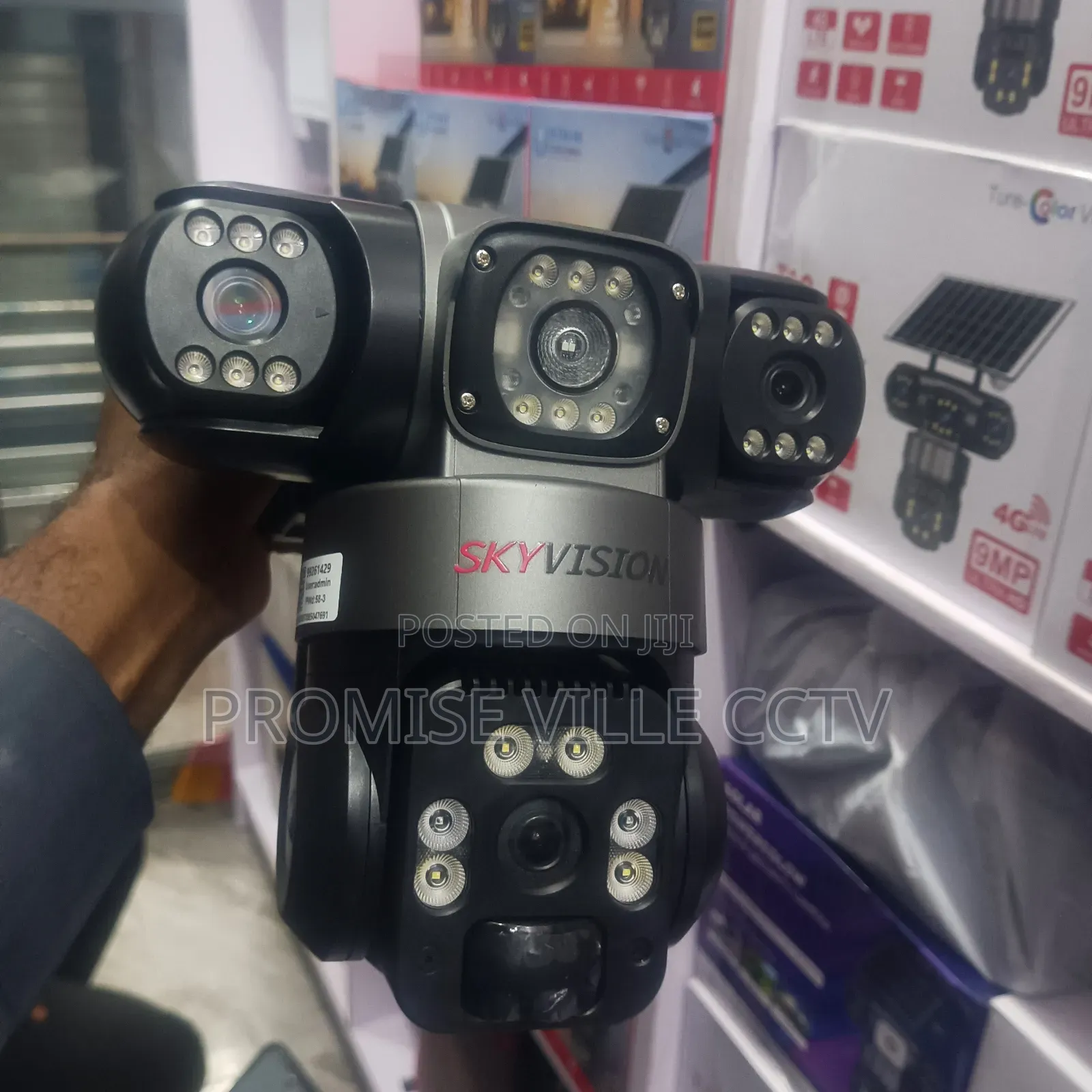 3 Lens Solar 4g Camera