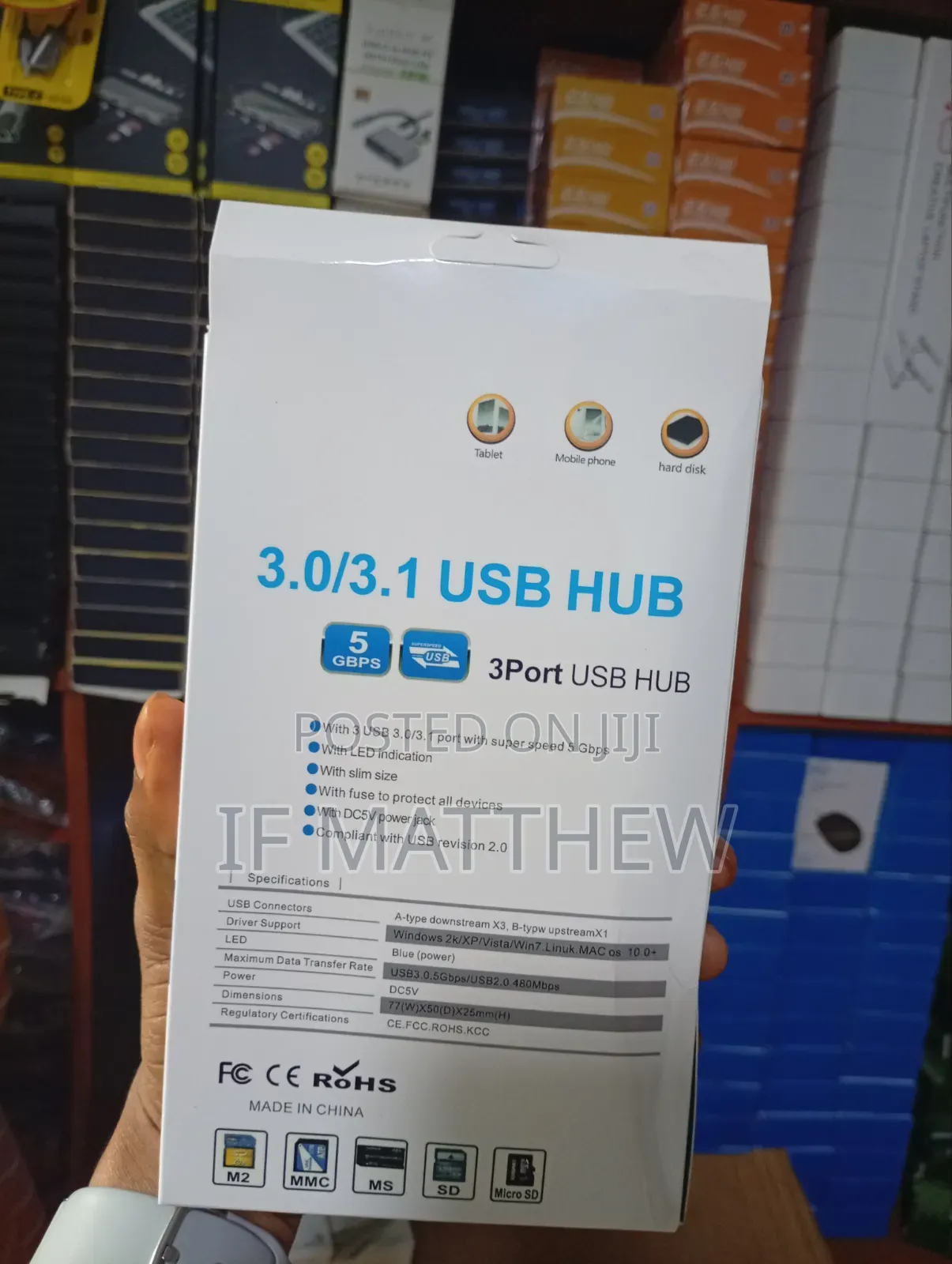 Hub 3.0/3.1 Card Reader 3 Port