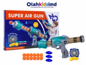 Super Air Gun Toy Set – 12 Balls, 3 Targets, Ages 6+