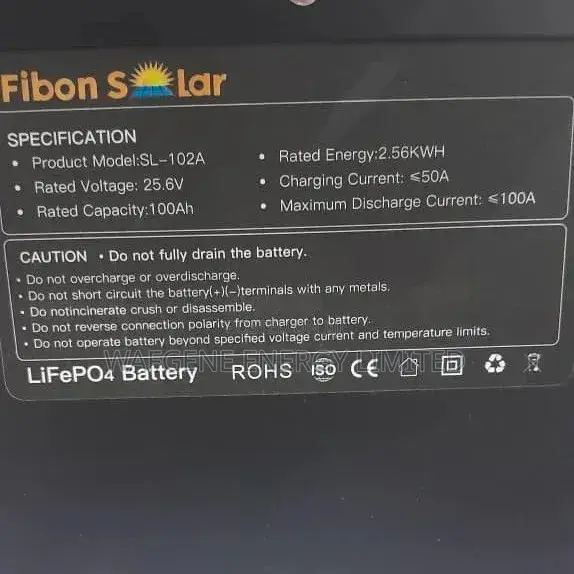 2.5kwh 24v Fibon Stackable Lithium Battery