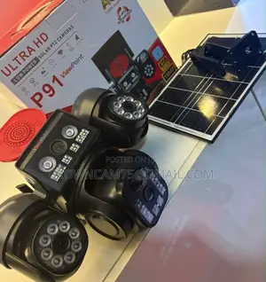 4-Lens AI Solar CCTV Camera – 4G Wireless Security Camera With Double