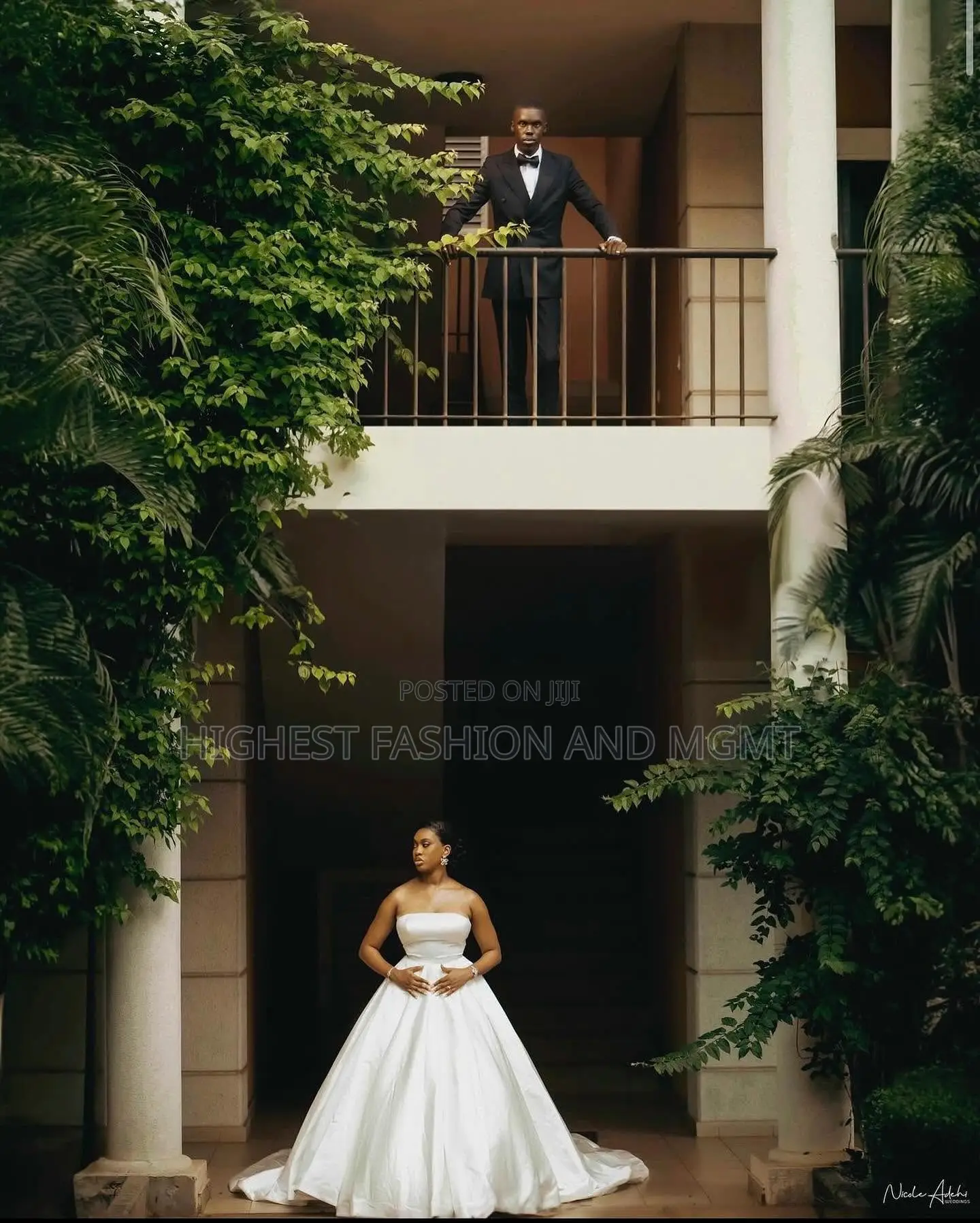 Structured Satin Ballgown Tailored Peak-Lapel Tuxedo