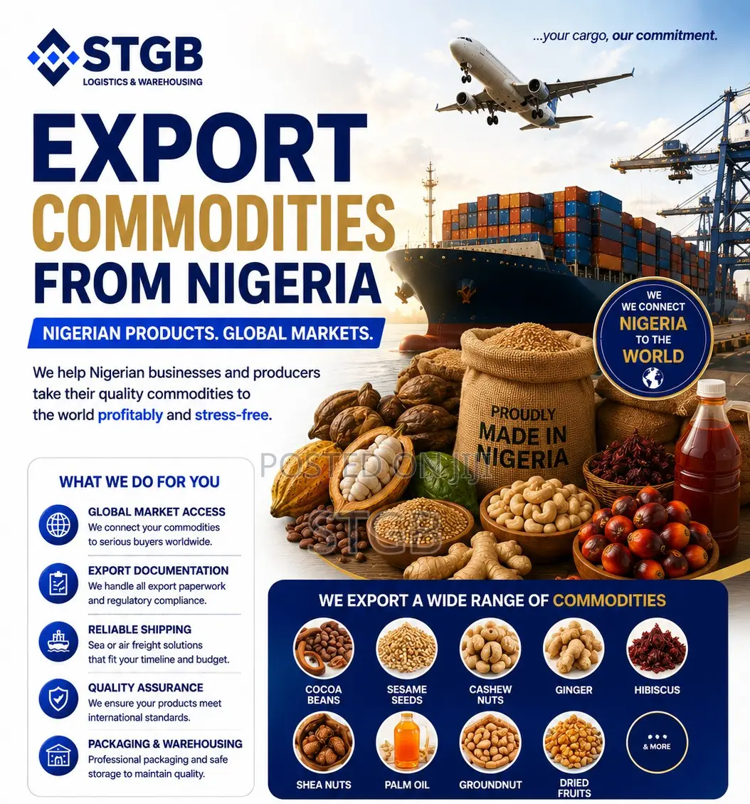 Export Commodities From Nigeria – We Handle It All
