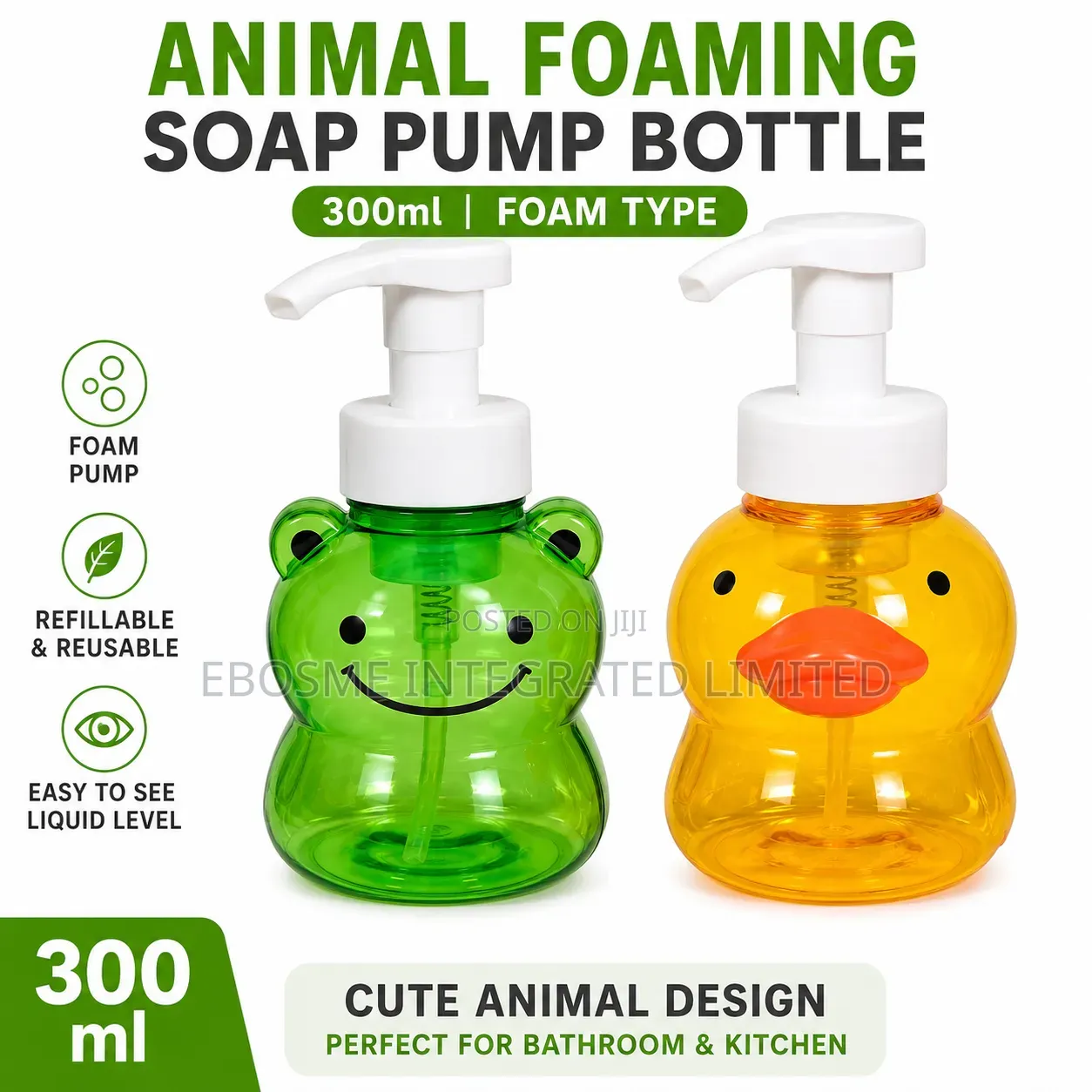 Animal Foaming Soap Pump Bottle