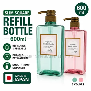 Square Slim Refillable Pump Bottle