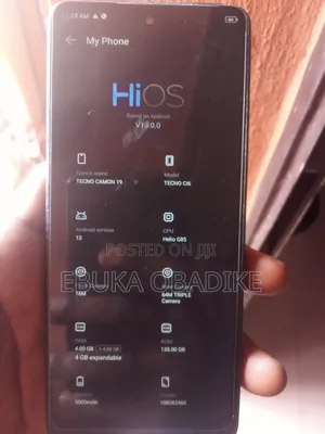 Tecno Camon 19 128 GB Blue