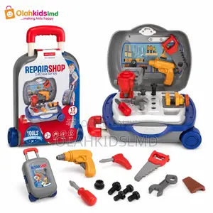 Repair Shop Suitcase Tool Set – 17 Pieces, Trolley Case, Ages 3+