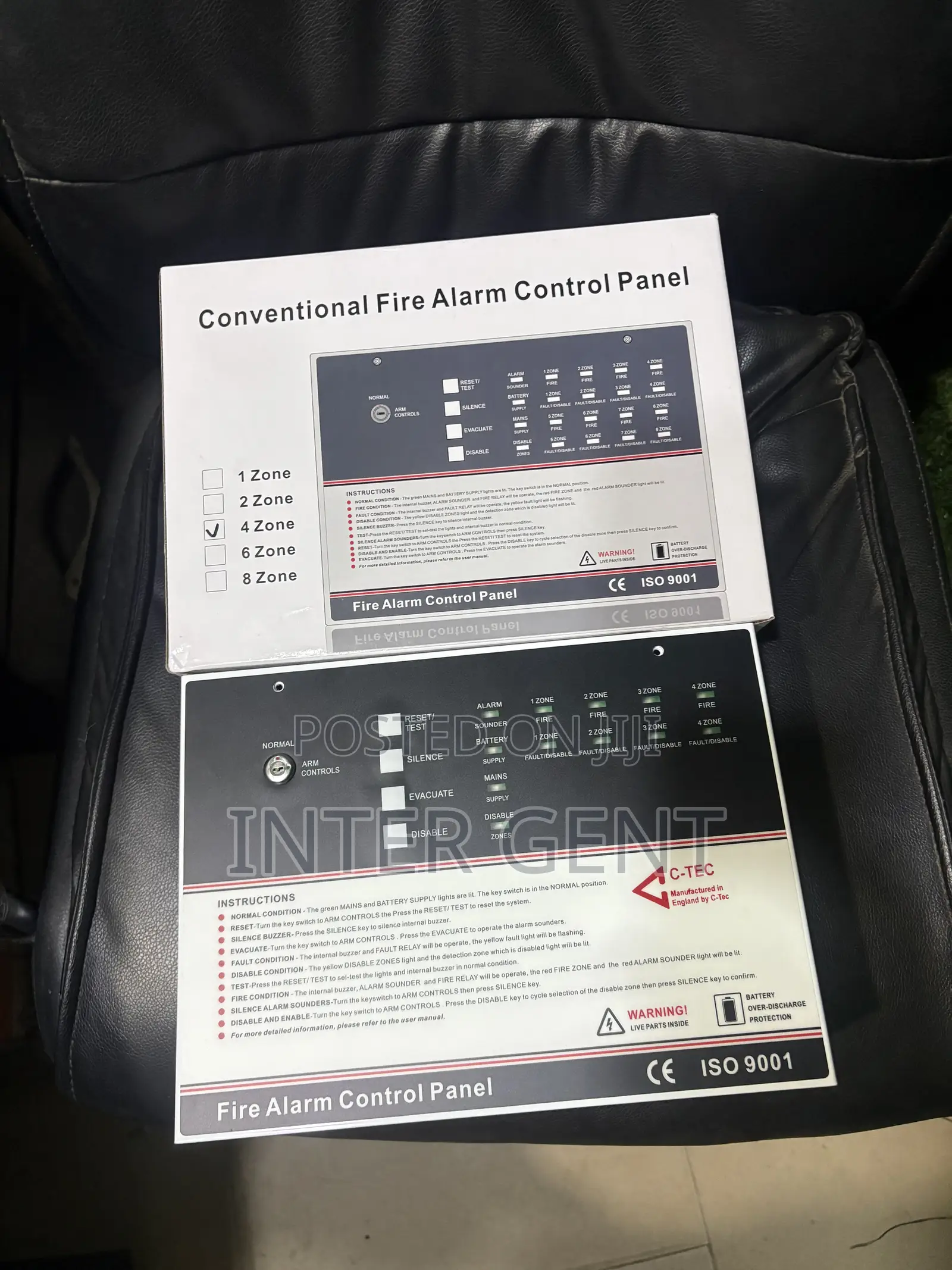 4 Zone Conventional Fire Alarm Panel