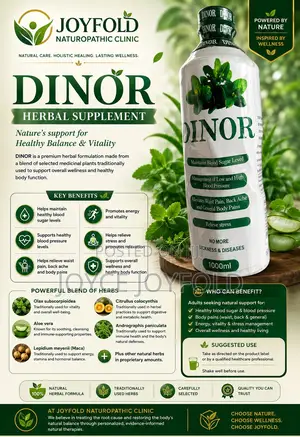 Dinor Herbal : Blood Sugar, Blood Pressure. Back Ache and Waste Pain