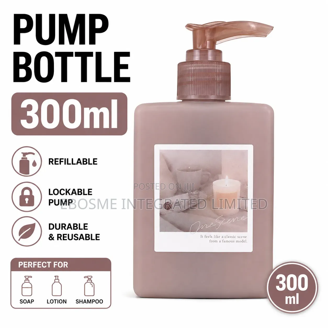 Refillable Pump Bottle